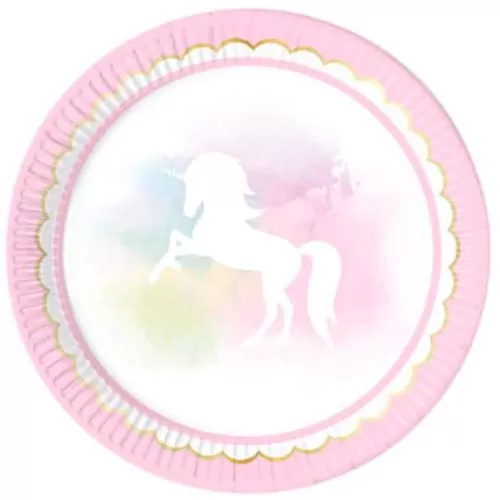Тарелки Единорог Акварель (8 шт.) Тарелки Единорог Акварель (8 шт.)