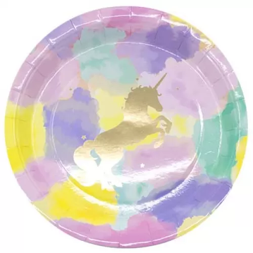 Тарелки Единорог золотой (6 шт.) Тарелки Единорог золотой (6 шт.)