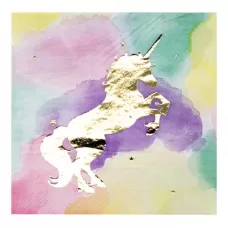 Салфетки Единорог золотой (6 шт.) Салфетки Единорог золотой (6 шт.)