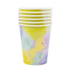 Стаканы Единорог золотой (6 шт.)