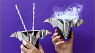Стаканы с летучими мышками для Хэллоуина