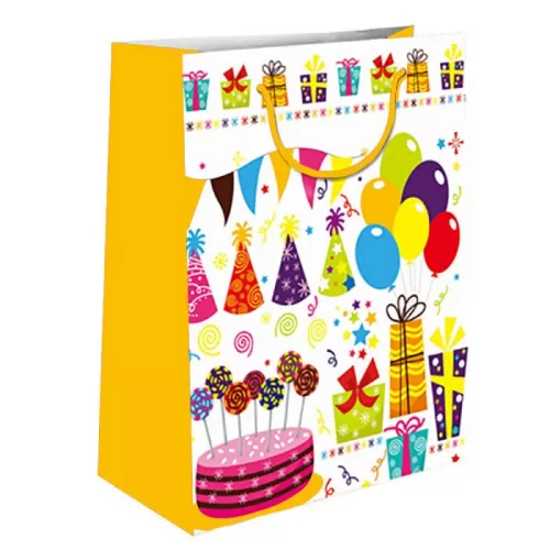 Пакет подарочный Happy Birthday 23х18х10 см Пакет подарочный Happy Birthday 23х18х10 см