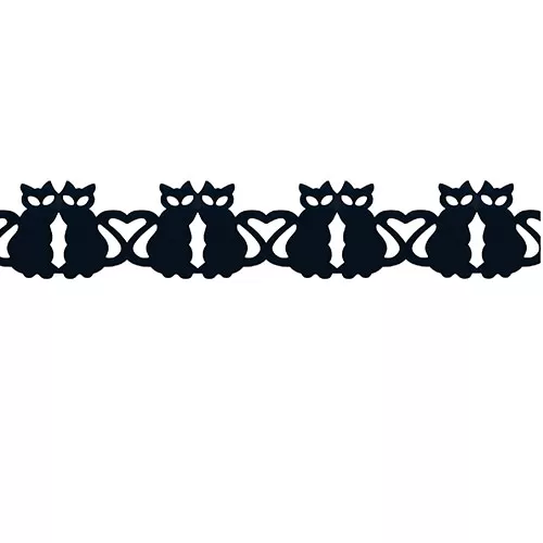 Гирлянда Хэллоуин Кошки Гирлянда Хэллоуин Кошки