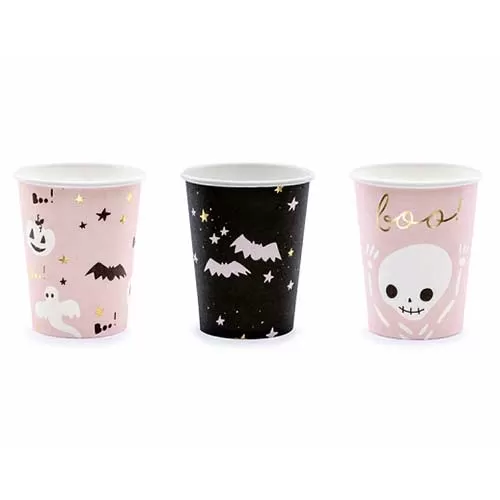 Стаканы Хэллоуин Boo! (6 шт.)  Стаканы Хэллоуин Boo! (6 шт.)