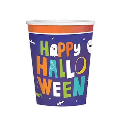 Стаканы одноразовые Хэллоуин Друзья (8 шт.)  Стаканы одноразовые Хэллоуин Друзья (8 шт.)