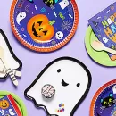 Тарелки одноразовые Хэллоуин Друзья (8 шт.)  Тарелки одноразовые Хэллоуин Друзья (8 шт.)