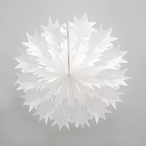 Фант бумажный Снежинка белая (45 см) Фант бумажный Снежинка белая (45 см)