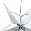 Звезда серебряная  бумажная (30 см)