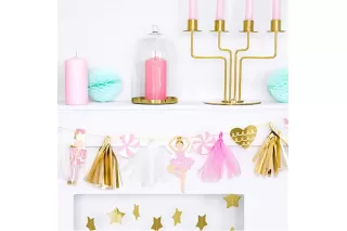 Гирлянда Щелкунчик розовая Гирлянда Щелкунчик розовая