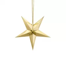 Звезда бумажная золото (30 см) Звезда бумажная золото (30 см)