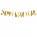 Гирлянда Happy New Year золотая Гирлянда Happy New Year золотая