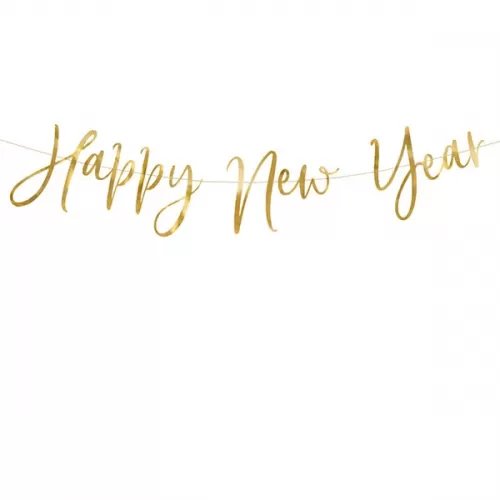 Гирлянда Happy New Year золото Гирлянда Happy New Year золото