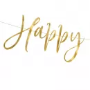 Гирлянда Happy New Year золото Гирлянда Happy New Year золото