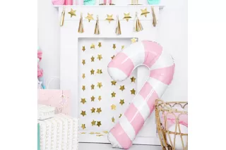 Шар Леденец-трость розовый 50x82 см Шар Леденец-трость розовый 50x82 см