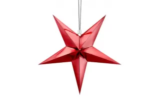 Звезда бумажная красная (45 см) Звезда бумажная красная (45 см)