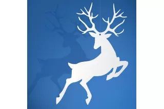 Олень Рудольф белый (10 шт) Олень Рудольф белый (10 шт)