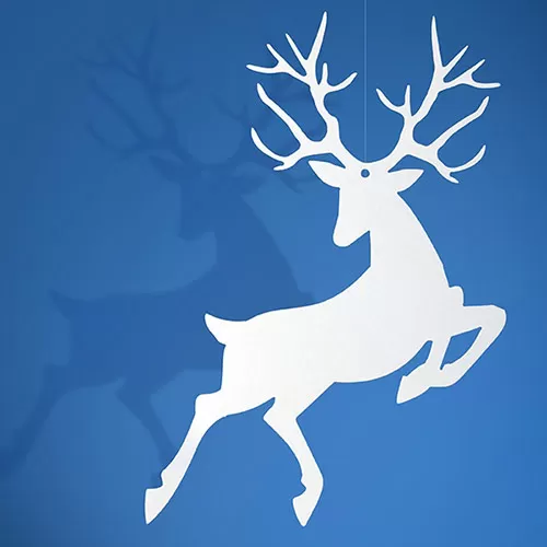 Олень Рудольф белый (10 шт) Олень Рудольф белый (10 шт)