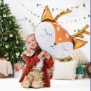 Шар Олень голова с рожками Шар Олень голова с рожками