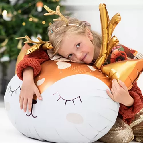 Шар Олень голова с рожками Шар Олень голова с рожками