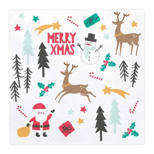 Салфетки Merry Xmas (20 шт.) Салфетки Merry Xmas (20 шт.)