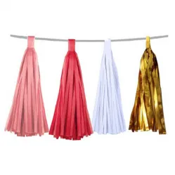 Гирлянда Тассел бургундия ассорти