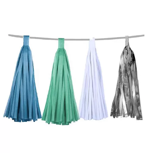 Гирлянда Тассел мятная ассорти , 20 кисточек Гирлянда Тассел мятная ассорти , 20 кисточек