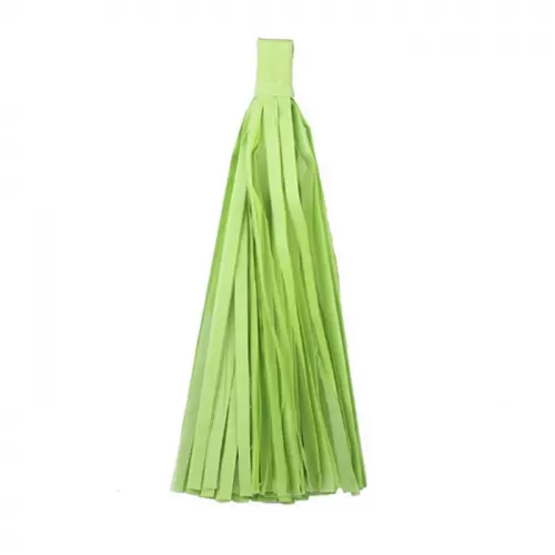 Гирлянда Тассел зеленая киви, 12 кисточек