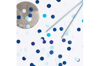 Конфетти Микс голубые