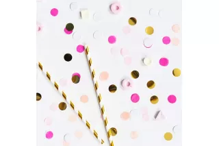 Конфетти Микс розовые/золото
