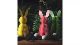 Фигура бумажная Кролик розовый Фигура бумажная Кролик розовый