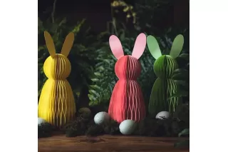 Фигура бумажная Кролик розовый Фигура бумажная Кролик розовый