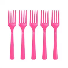 Вилки ярко-розовые (20 шт.) Вилки ярко-розовые (20 шт.)