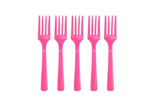 Вилки ярко-розовые (20 шт.) Вилки ярко-розовые (20 шт.)