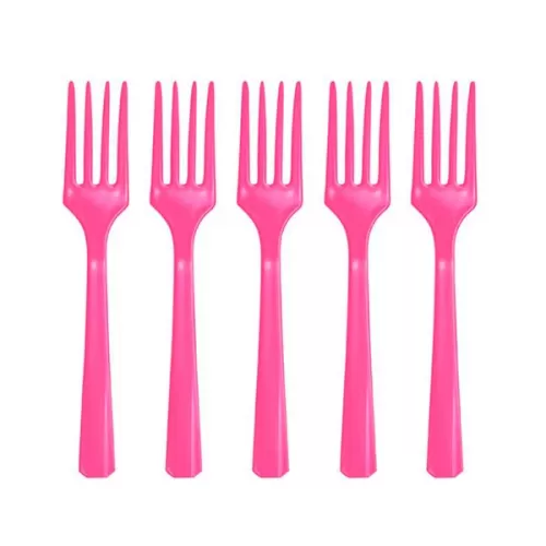 Вилки ярко-розовые (20 шт.) Вилки ярко-розовые (20 шт.)