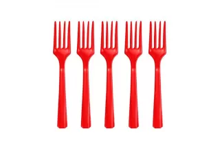 Вилки красные (20 шт.) Вилки красные (20 шт.)
