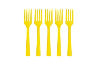 Вилки желтые (20 шт.) Вилки желтые (20 шт.)
