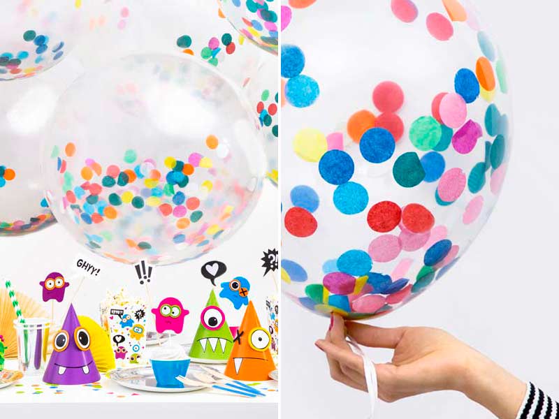 Воздушные шары с конфетти
