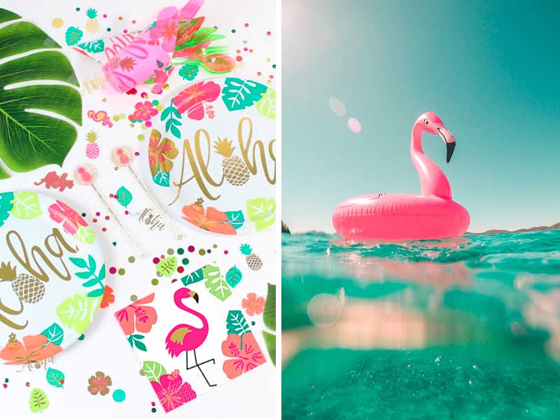 Фламинго - оформление летней вечеринки